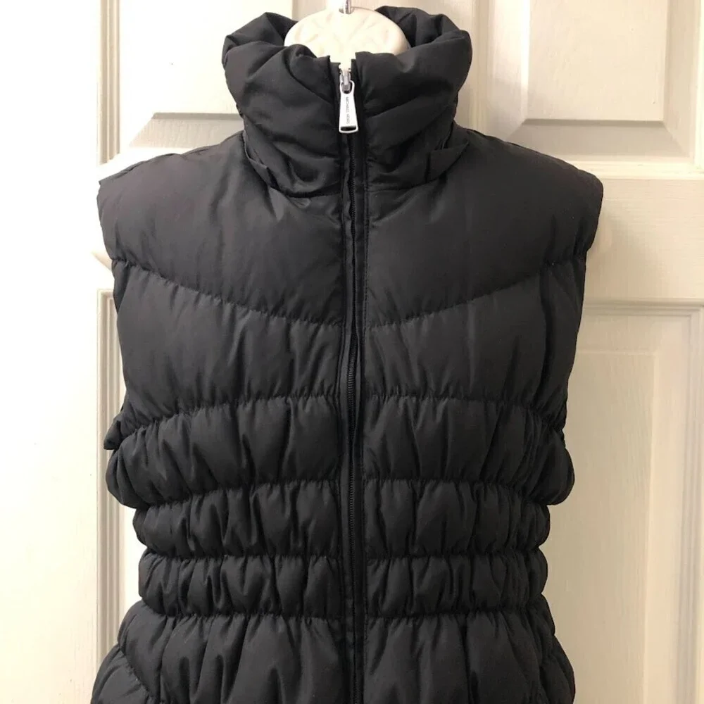 Michael Kors Women's Black Puffer Lightweight Quilted Vest S/P